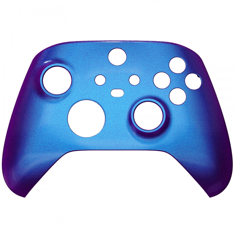 eXtremeRate Retail Chameleon Puple Blue Glossy Replacement Front Housing Shell for Xbox Series X Controller, Custom Cover Faceplate for Xbox Series S Controller - Controller NOT Included - FX3P301