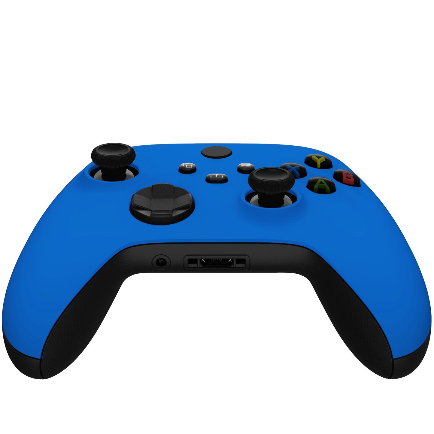 eXtremeRate Retail Blue Replacement Part Faceplate, Soft Touch Grip Housing Shell Case for Xbox Series S & Xbox Series X Controller Accessories - Controller NOT Included - FX3P305