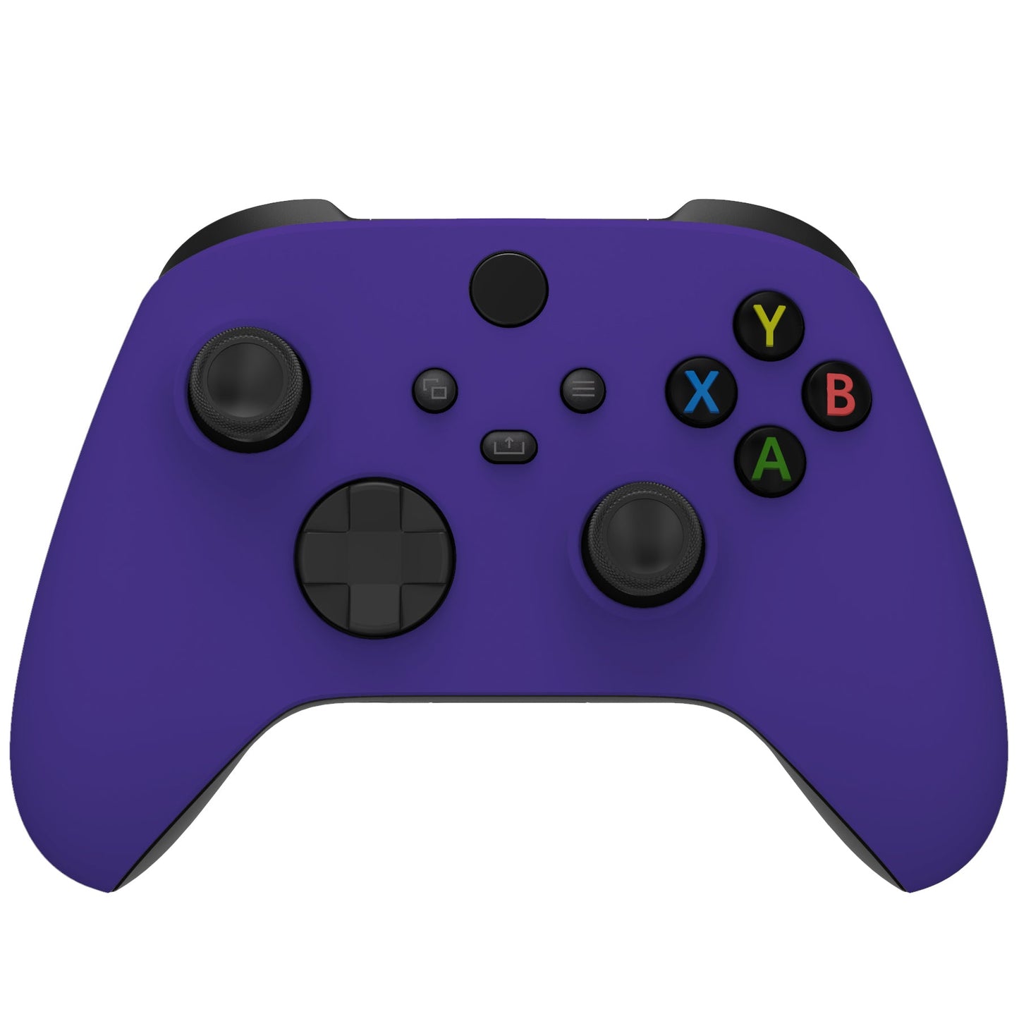 eXtremeRate Retail Purple Replacement Part Faceplate, Soft Touch Grip Housing Shell Case for Xbox Series S & Xbox Series X Controller Accessories - Controller NOT Included - FX3P307