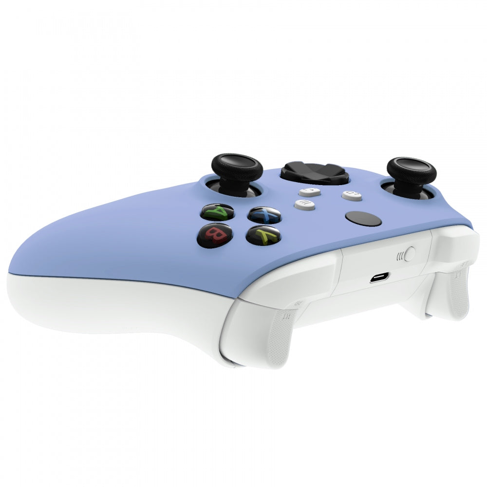 eXtremeRate Retail Light Violet Replacement Part Faceplate, Soft Touch Grip Housing Shell Case for Xbox Series S & Xbox Series X Controller Accessories - Controller NOT Included - FX3P315