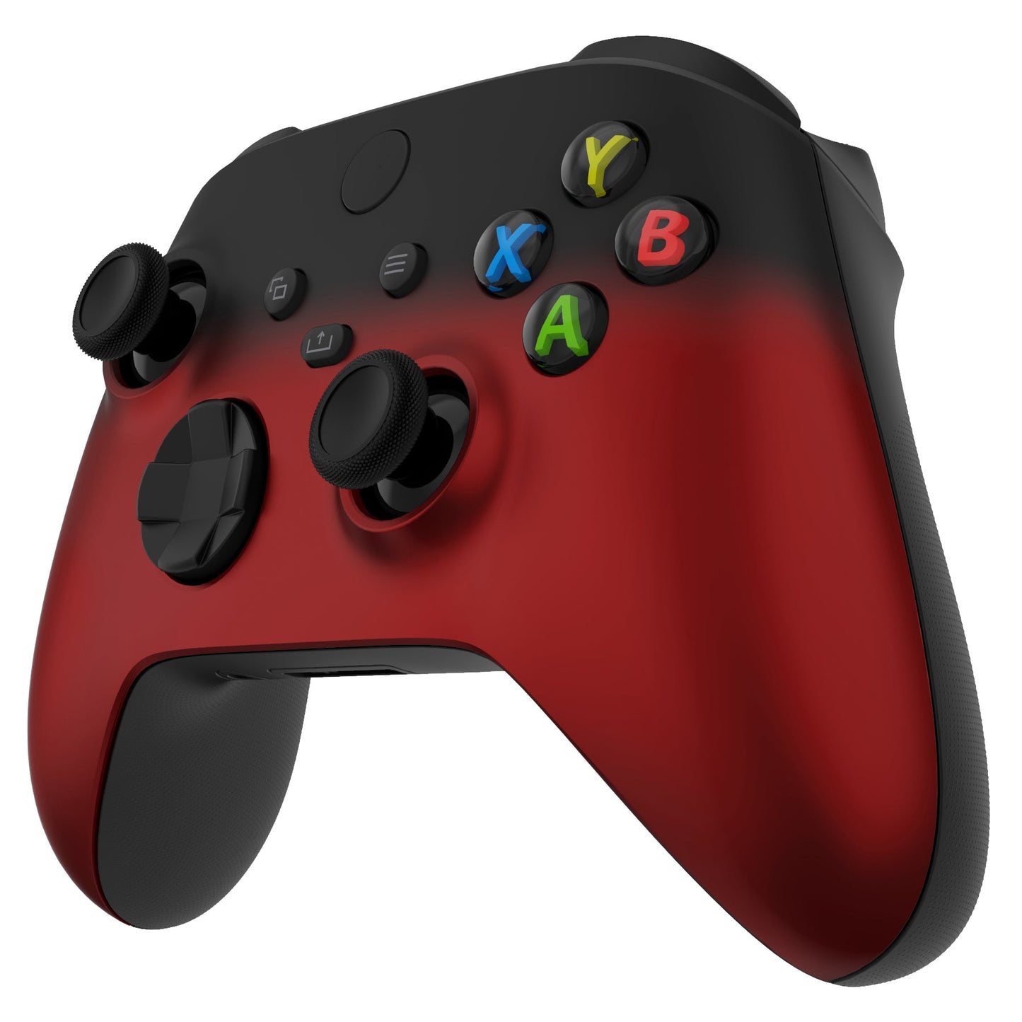 eXtremeRate Retail Shadow Red Replacement Part Faceplate, Soft Touch Grip Housing Shell Case for Xbox Series S & Xbox Series X Controller Accessories - Controller NOT Included -FX3P319