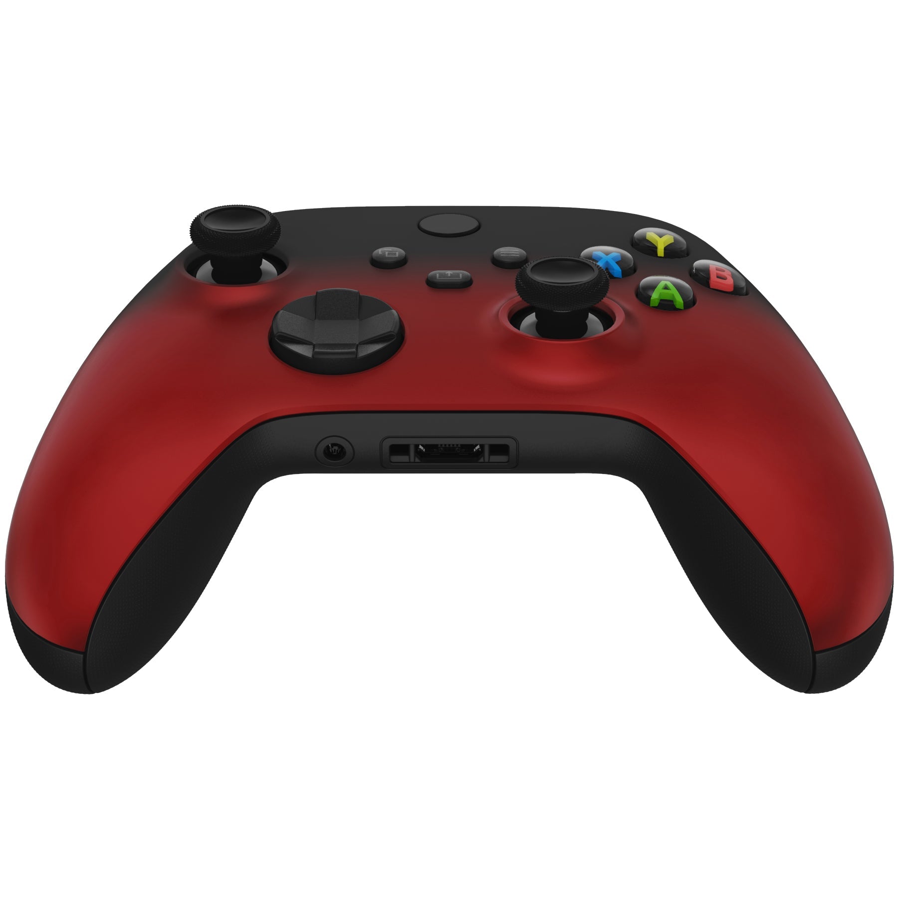 eXtremeRate Retail Shadow Red Replacement Part Faceplate, Soft Touch Grip Housing Shell Case for Xbox Series S & Xbox Series X Controller Accessories - Controller NOT Included -FX3P319