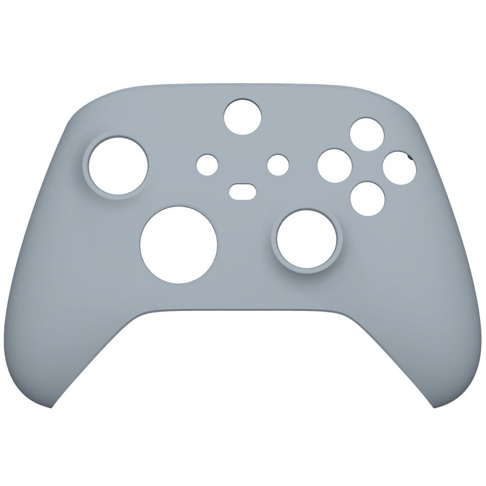 eXtremeRate Retail New Hope Gray Replacement Part Faceplate, Soft Touch Grip Housing Shell Case for Xbox Series S & Xbox Series X Controller Accessories - Controller NOT Included - FX3P337