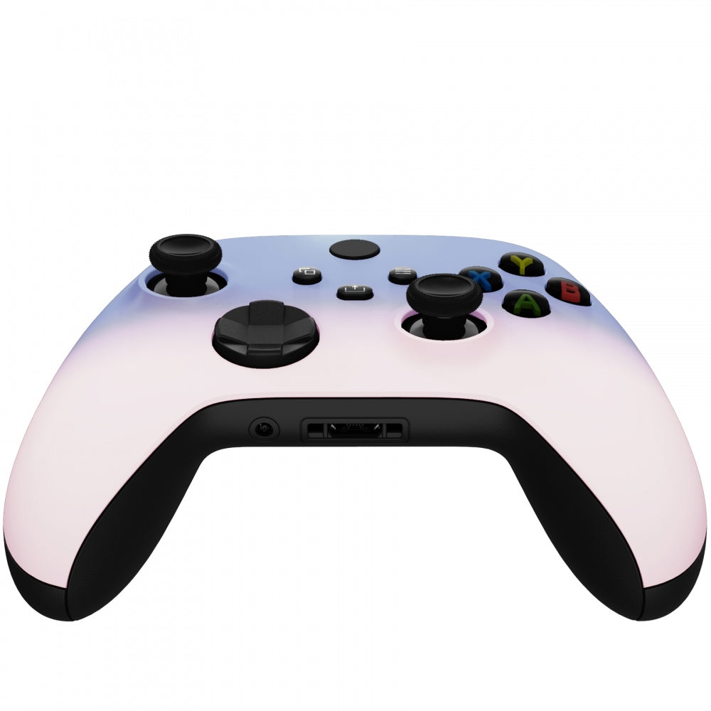 eXtremeRate Retail Gradient Violet Pink Replacement Front Housing Shell for Xbox Series X Controller, Custom Cover Faceplate for Xbox Series S Controller - Controller NOT Included - FX3P342