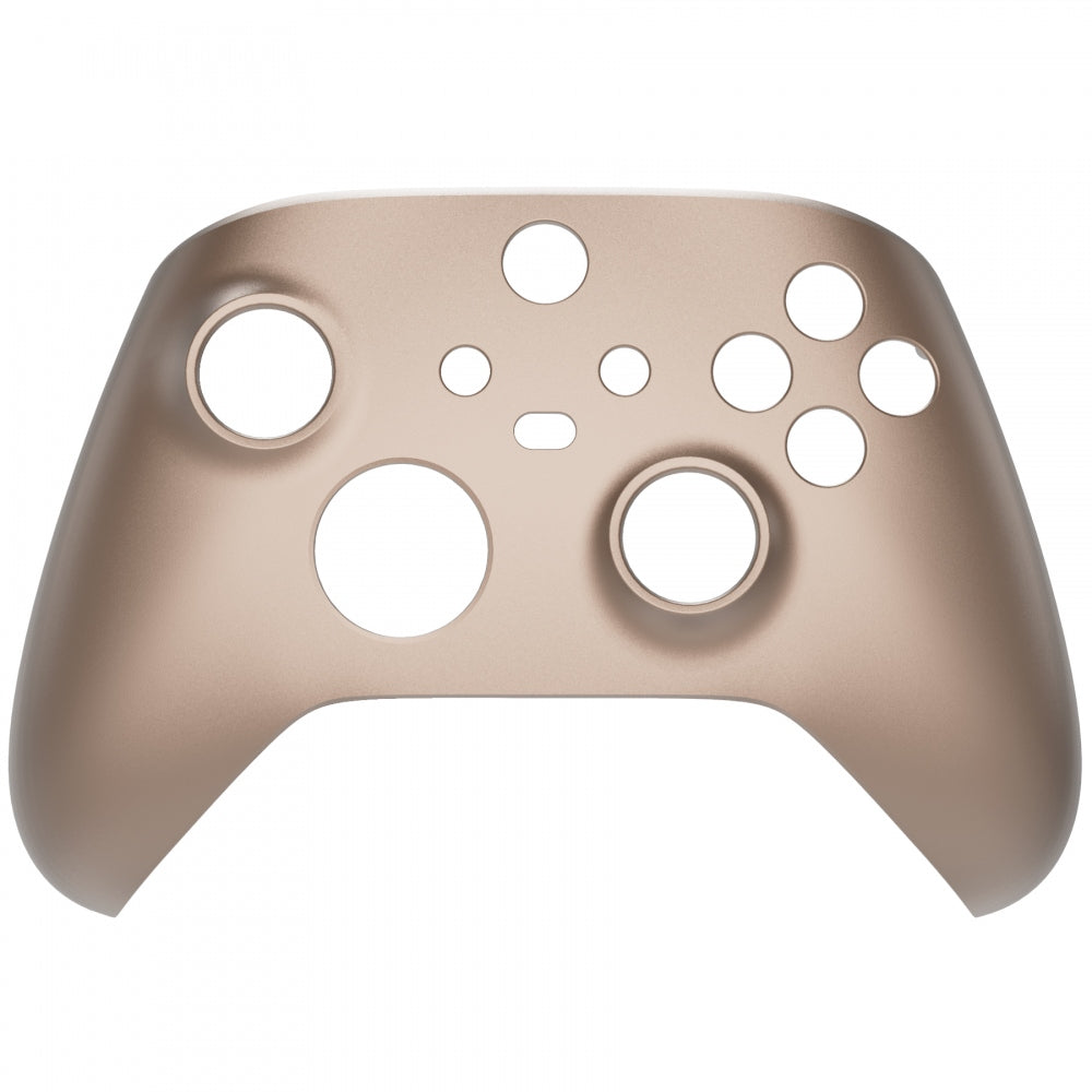 eXtremeRate Retail Rose Gold Replacement Part Faceplate,Grip Housing Shell Case for Xbox Series S & Xbox Series X Controller Accessories - Controller NOT Included - FX3P347