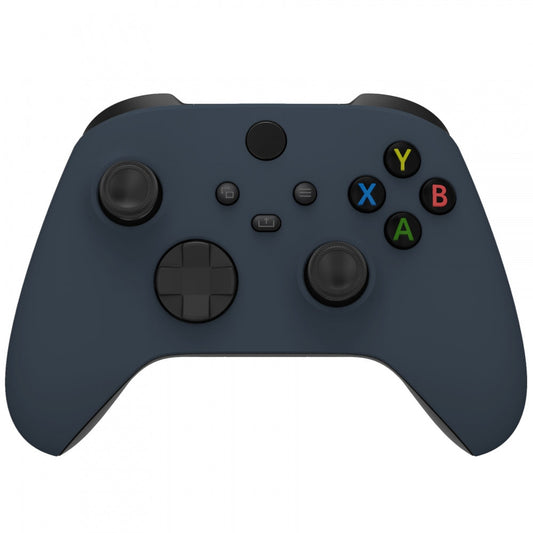 eXtremeRate Retail Midnight Blue Replacement Part Faceplate, Soft Touch Grip Housing Shell Case for Xbox Series S & Xbox Series X Controller Accessories - Controller NOT Included - FX3P350