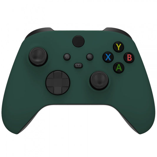 eXtremeRate Retail Racing Green Replacement Part Faceplate, Soft Touch Grip Housing Shell Case for Xbox Series S & Xbox Series X Controller Accessories - Controller NOT Included - FX3P351