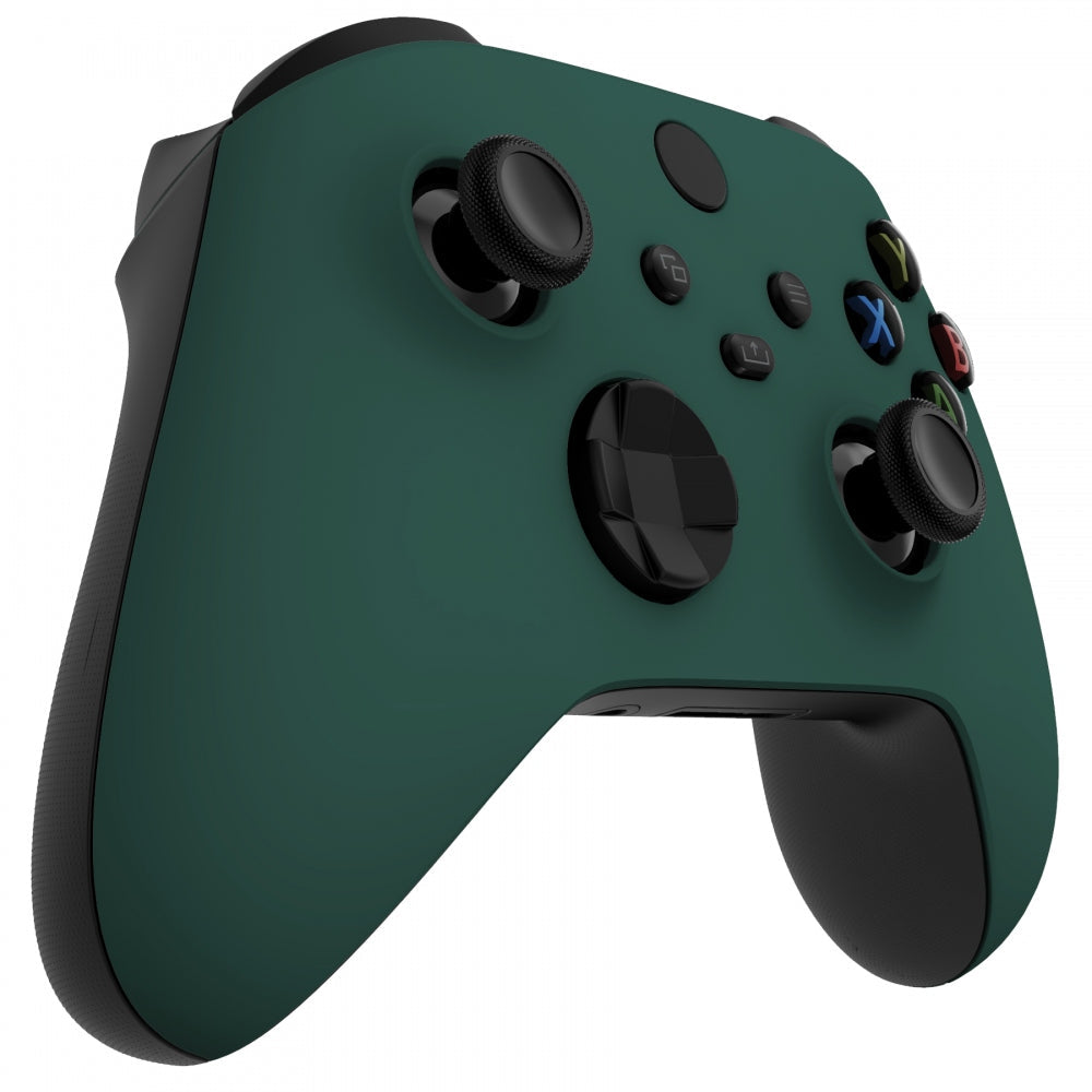 eXtremeRate Retail Racing Green Replacement Part Faceplate, Soft Touch Grip Housing Shell Case for Xbox Series S & Xbox Series X Controller Accessories - Controller NOT Included - FX3P351