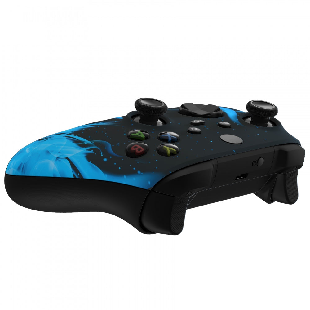 Shops Xbox One X/S Blue Flame Custom Softtouch Controller