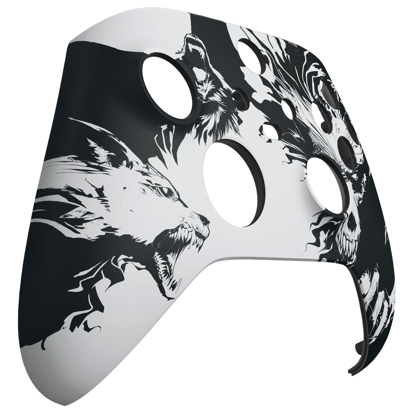 eXtremeRate Retail New Wolve Soul Replacement Part Faceplate, Soft Touch Grip Housing Shell Case for Xbox Series S & Xbox Series X Controller Accessories - Controller NOT Included - FX3T109