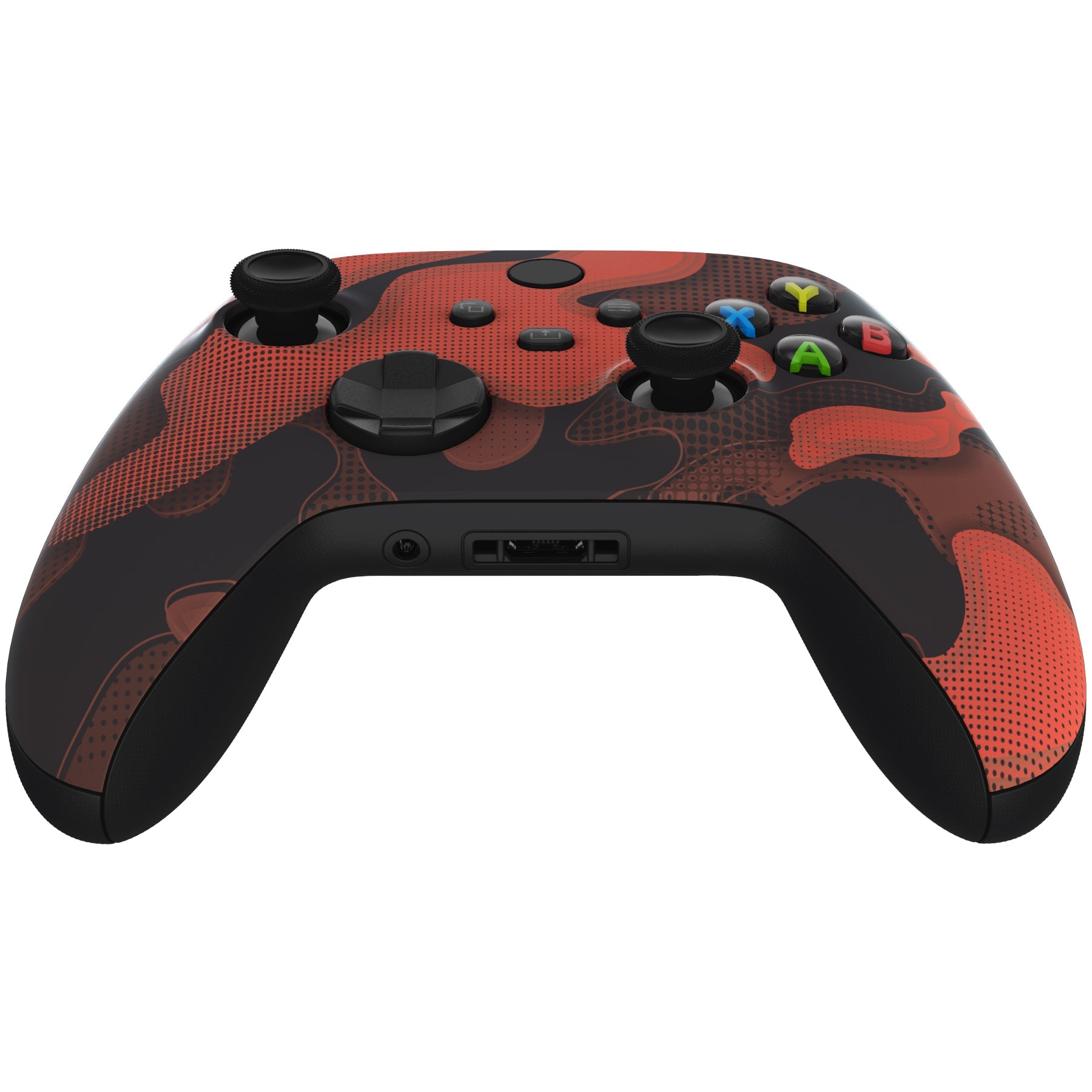 eXtremeRate Red Black Camouflage Soft Touch Front Housing Shell for Xbox Series X S Controller Custom Cover Faceplate for Xbox Series X S Xbox Core Controller Controller NOT Included eXtremeRate Retai...