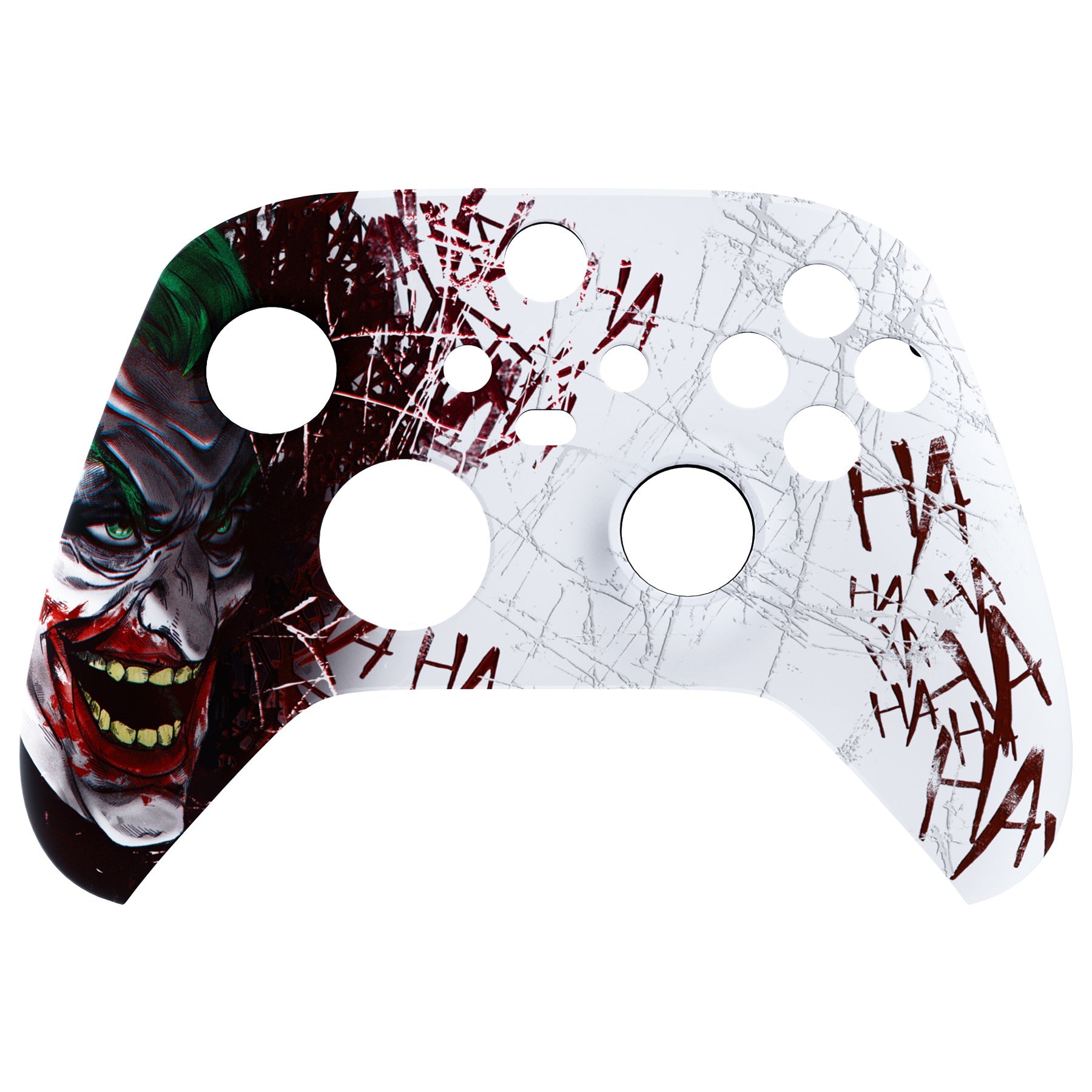 eXtremeRate Retail Clown HAHAHA Replacement Part Faceplate, Soft Touch Grip Housing Shell Case for Xbox Series S & Xbox Series X Controller Accessories - Controller NOT Included - FX3T140