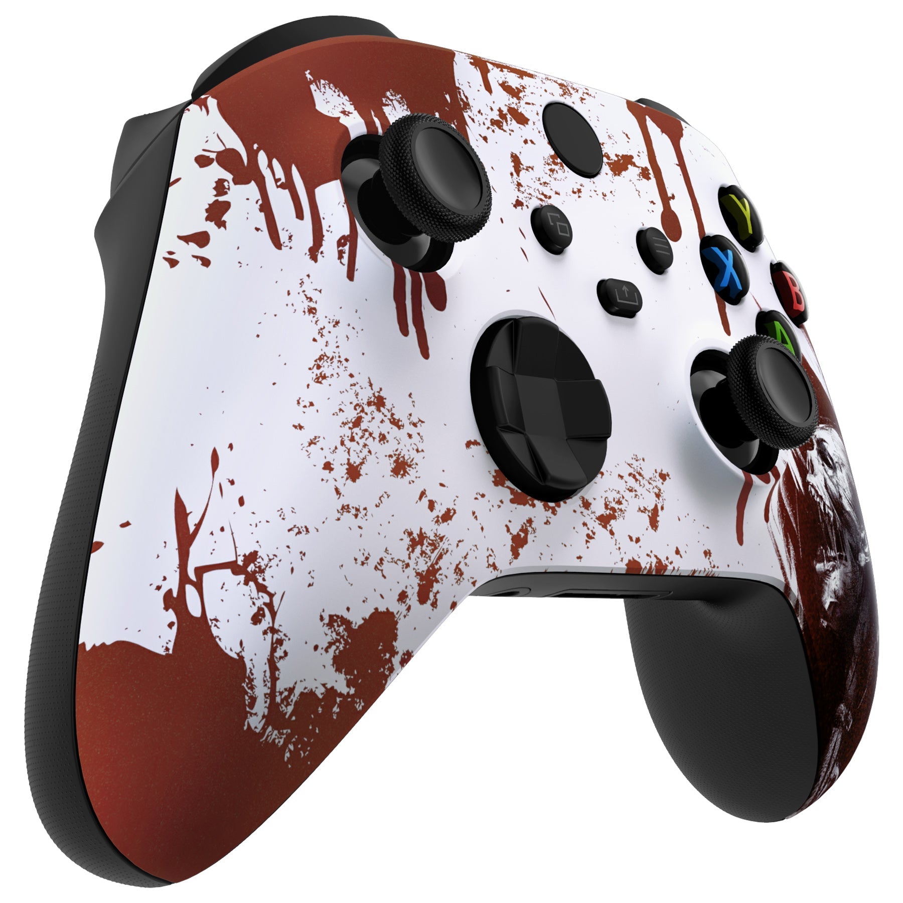 eXtremeRate Blood Zombie Soft Touch Front Housing Shell for Xbox 