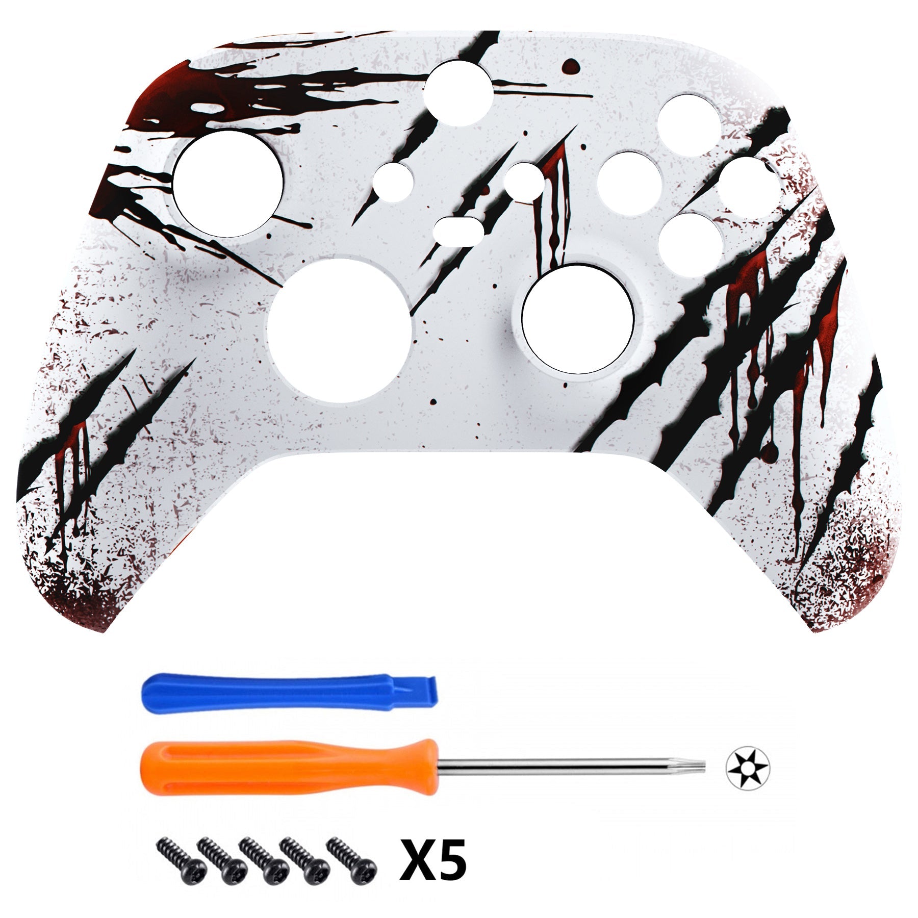 eXtremeRate Retail Wild Attack Replacement Part Faceplate, Soft Touch Grip Housing Shell Case for Xbox Series S & Xbox Series X Controller Accessories - Controller NOT Included - FX3T145