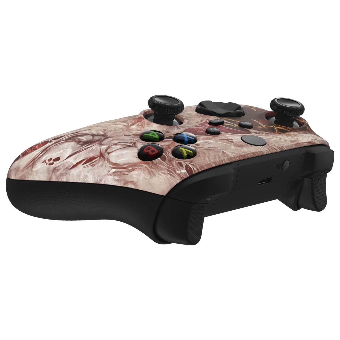 eXtremeRate Retail Xeno Species Replacement Part Faceplate, Soft Touch Grip Housing Shell Case for Xbox Series S & Xbox Series X Controller Accessories - Controller NOT Included - FX3T147