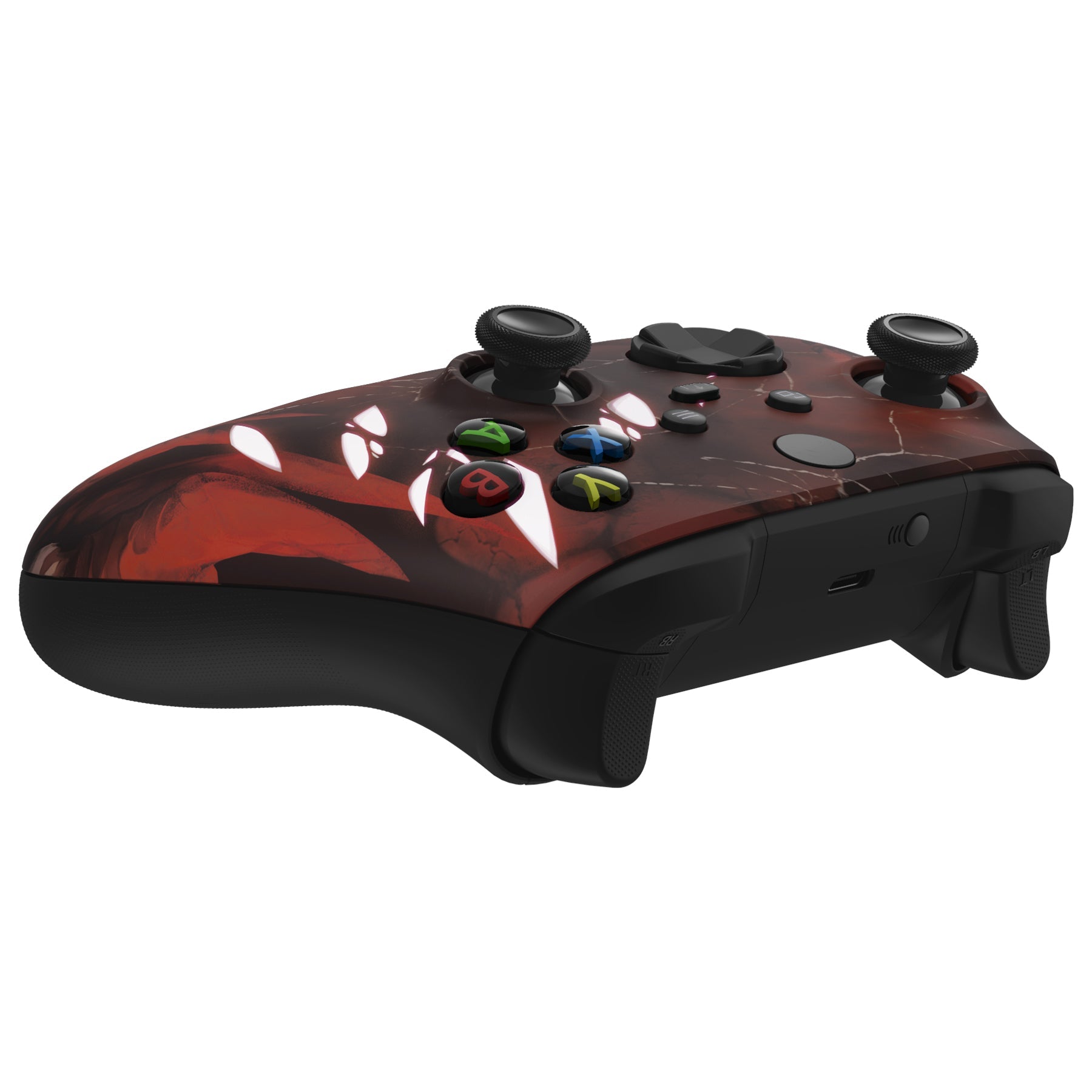 eXtremeRate Replacement Front Housing Shell for Xbox Series X & S  Controller - Scarlet Demon