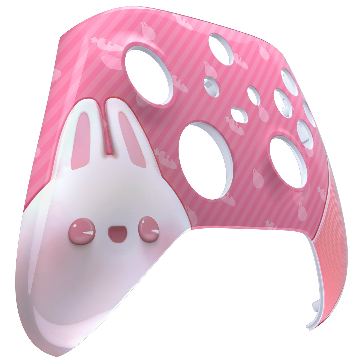 eXtremeRate Retail Easter Rabbit Replacement Part Faceplate, Soft Touch Grip Housing Shell Case for Xbox Series S & Xbox Series X Controller Accessories - Controller NOT Included - FX3T167