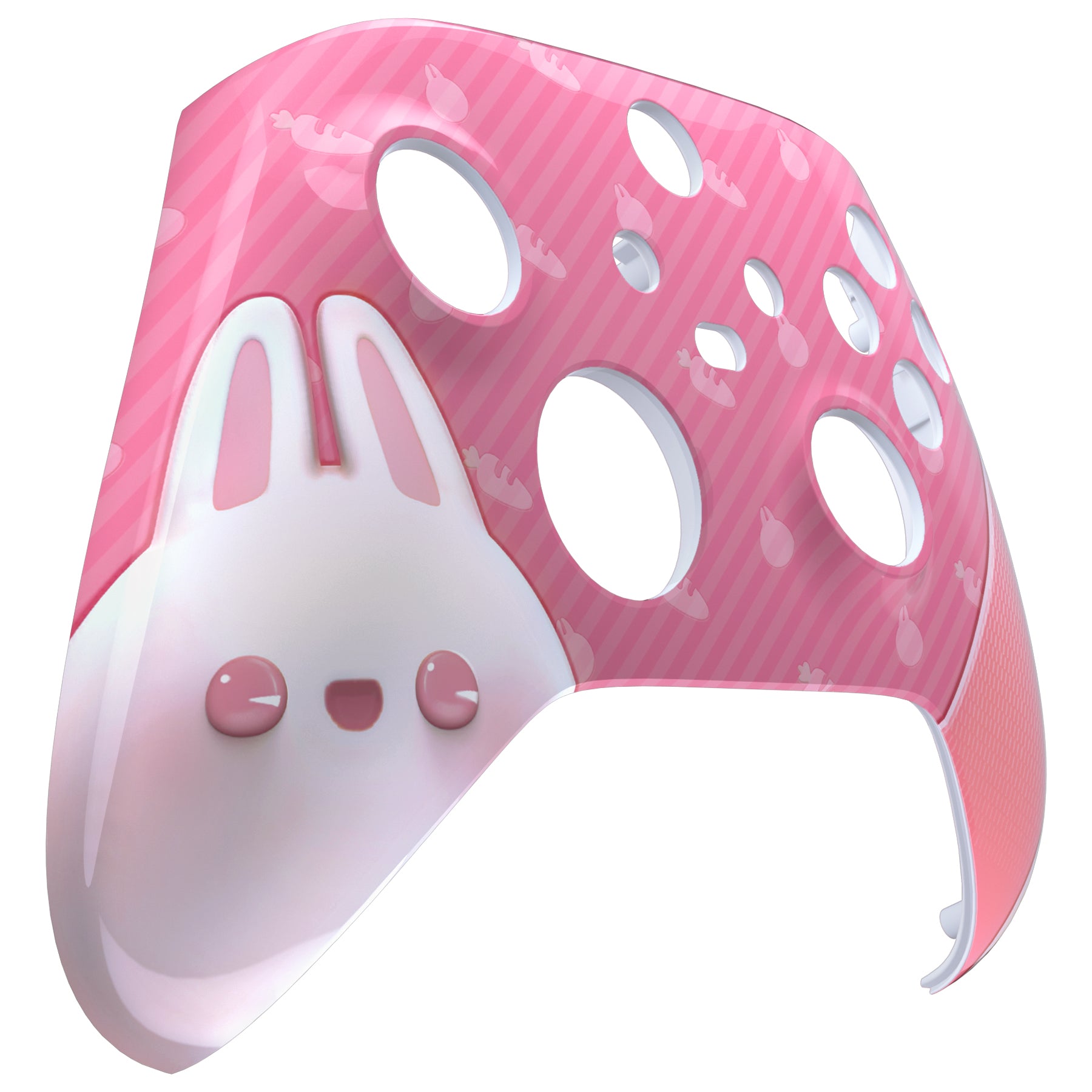 eXtremeRate Retail Easter Rabbit Replacement Part Faceplate, Soft Touch Grip Housing Shell Case for Xbox Series S & Xbox Series X Controller Accessories - Controller NOT Included - FX3T167