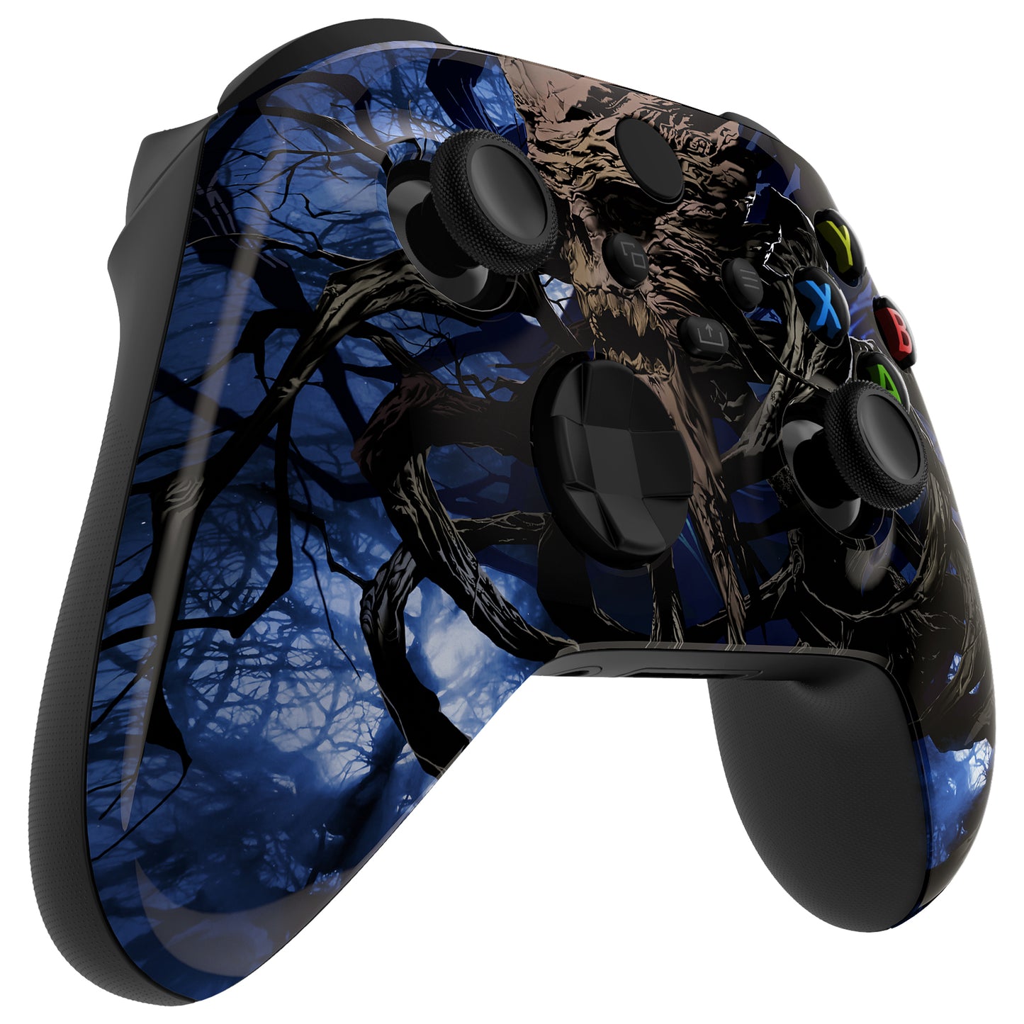 eXtremeRate Retail Glow in Dark - The Awakening of the Earth Lord Replacement Part Faceplate, Soft Touch Grip Housing Shell Case for Xbox Series S & Xbox Series X Controller Accessories - Controller NOT Included - FX3T171