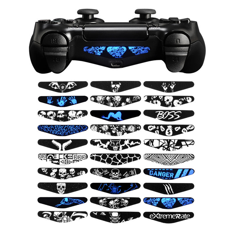 eXtremeRate Retail For ps4 Light Bar Decal (30 pcs) - GCLS0010