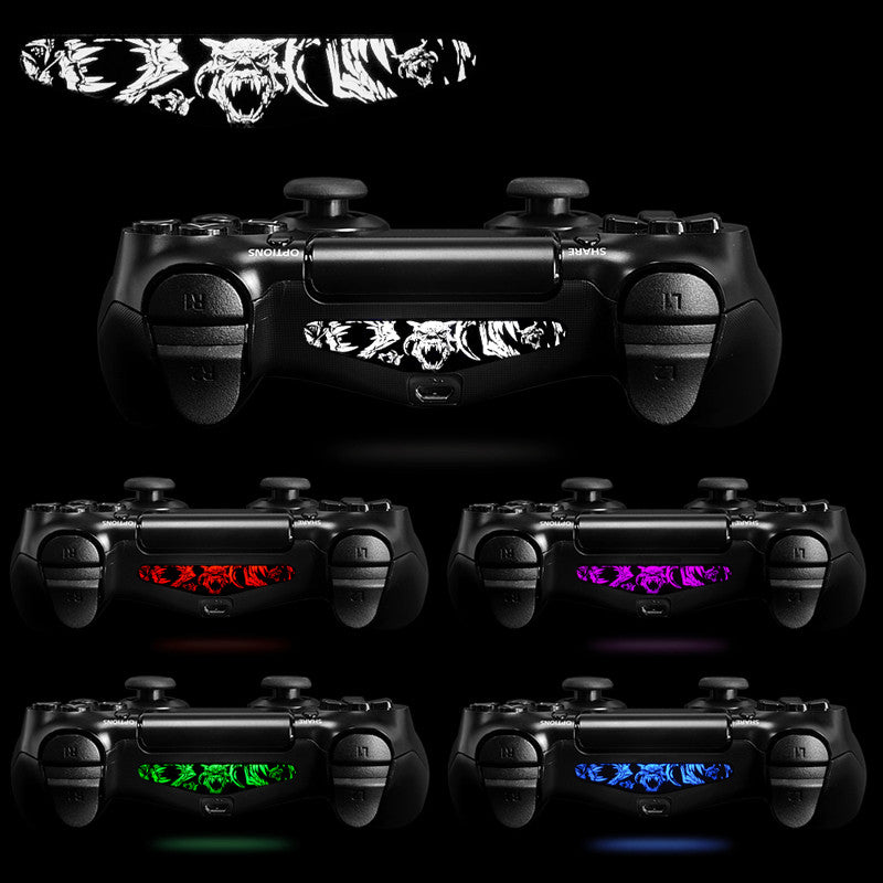eXtremeRate Retail For ps4 Light Bar Affixed (30) Black and White Game Decal- GCLS0013