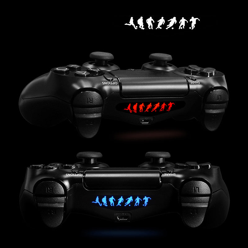 eXtremeRate Retail For ps4 Light Bar Affixed (30) Black and White Game Decal- GCLS0013