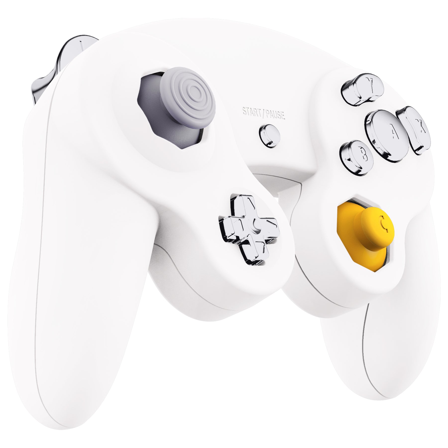 eXtremeRate DIY Replacement Full Set Buttons & Thumbsticks for Nintendo  GameCube Controller NGC - Chrome Silver