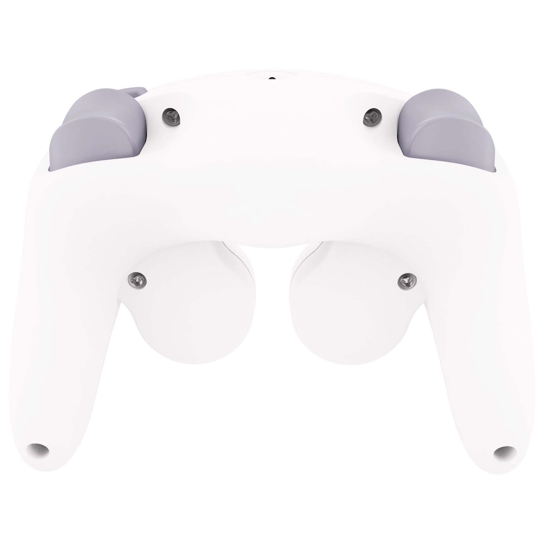 eXtremeRate Retail White Replacement Faceplate Backplate with Buttons for Nintendo GameCube Controller - GCNP3002