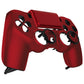 eXtremeRate Retail Scarlet Red Replacement Faceplate Touchpad, Redesigned Soft Touch Housing Shell Touch Pad Compatible with PS4 Slim Pro Controller JDM-040/050/055 - Controller NOT Included - GHP4P002