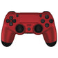 eXtremeRate Retail Scarlet Red Replacement Faceplate Touchpad, Redesigned Soft Touch Housing Shell Touch Pad Compatible with PS4 Slim Pro Controller JDM-040/050/055 - Controller NOT Included - GHP4P002