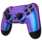 eXtremeRate Retail Chameleon Purple Blue Replacement Faceplate Touchpad, Redesigned Soft Touch Housing Shell Touch Pad Compatible with PS4 Slim Pro Controller JDM-040/050/055 - Controller NOT Included - GHP4P003