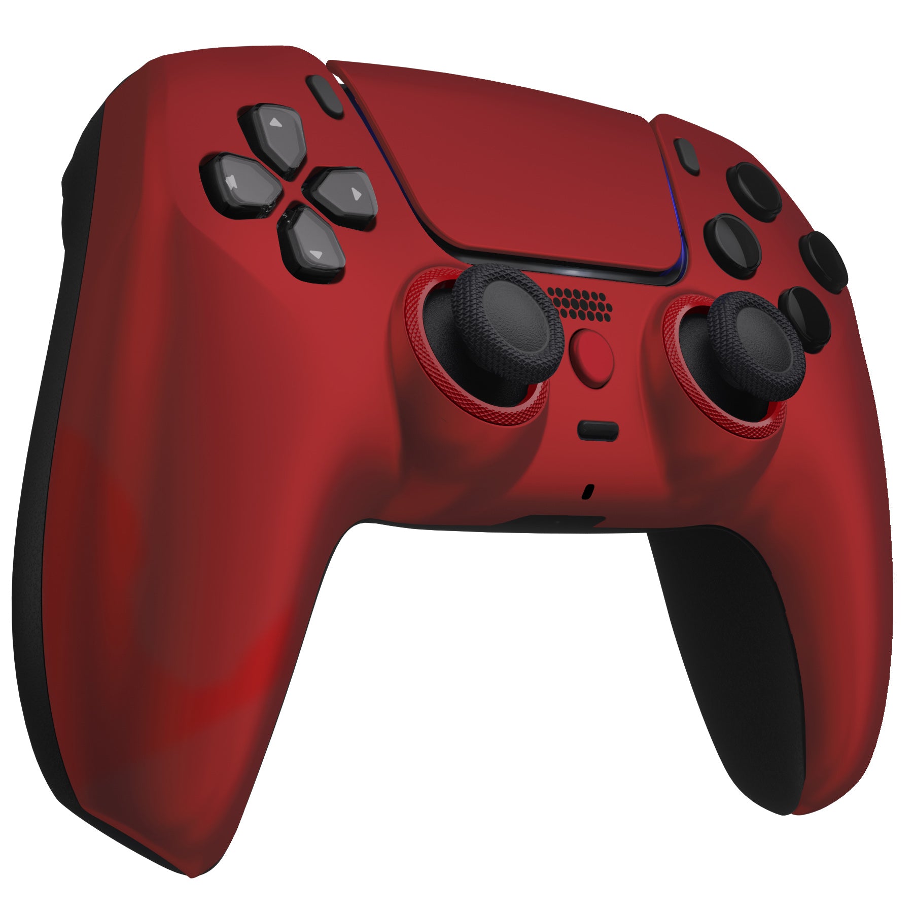 eXtremeRate LUNA Redesigned Replacement Front Shell with Touchpad  Compatible with PS5 Controller BDM-010/020/030/040 - Scarlet Red