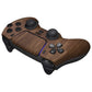 eXtremeRate Retail LUNA Redesigned Wood Grain Front Shell Touchpad Compatible with ps5 Controller BDM-010 BDM-020 BDM-030, DIY Replacement Housing Custom Touch Pad Cover Compatible with ps5 Controller - GHPFS002
