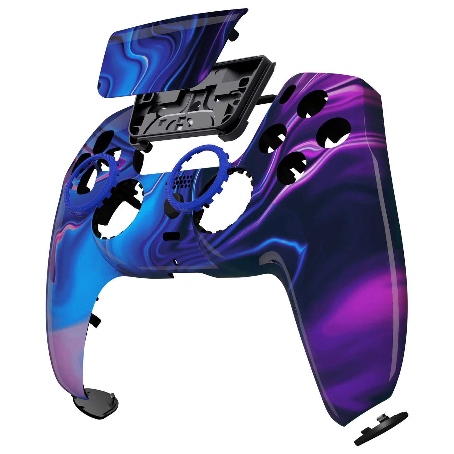 eXtremeRate Retail LUNA Redesigned Origin of Chaos Front Shell Touchpad Compatible with ps5 Controller BDM-010 BDM-020 BDM-030, DIY Replacement Housing Custom Touch Pad Cover Compatible with ps5 Controller - GHPFT008