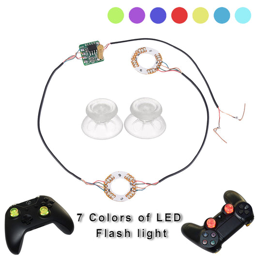 eXtremeRate Retail DIY Button Clear Analog Thumb Sticks Led Light For ps4 Controller - GP4F0016