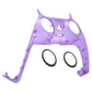 eXtremeRate Retail Clear Atomic Purple Decorative Trim Shell for ps5 Controller, DIY Replacement Clip Shell for ps5 Controller, Custom Plates Cover for ps5 Controller with Accent Rings - GPFM5005