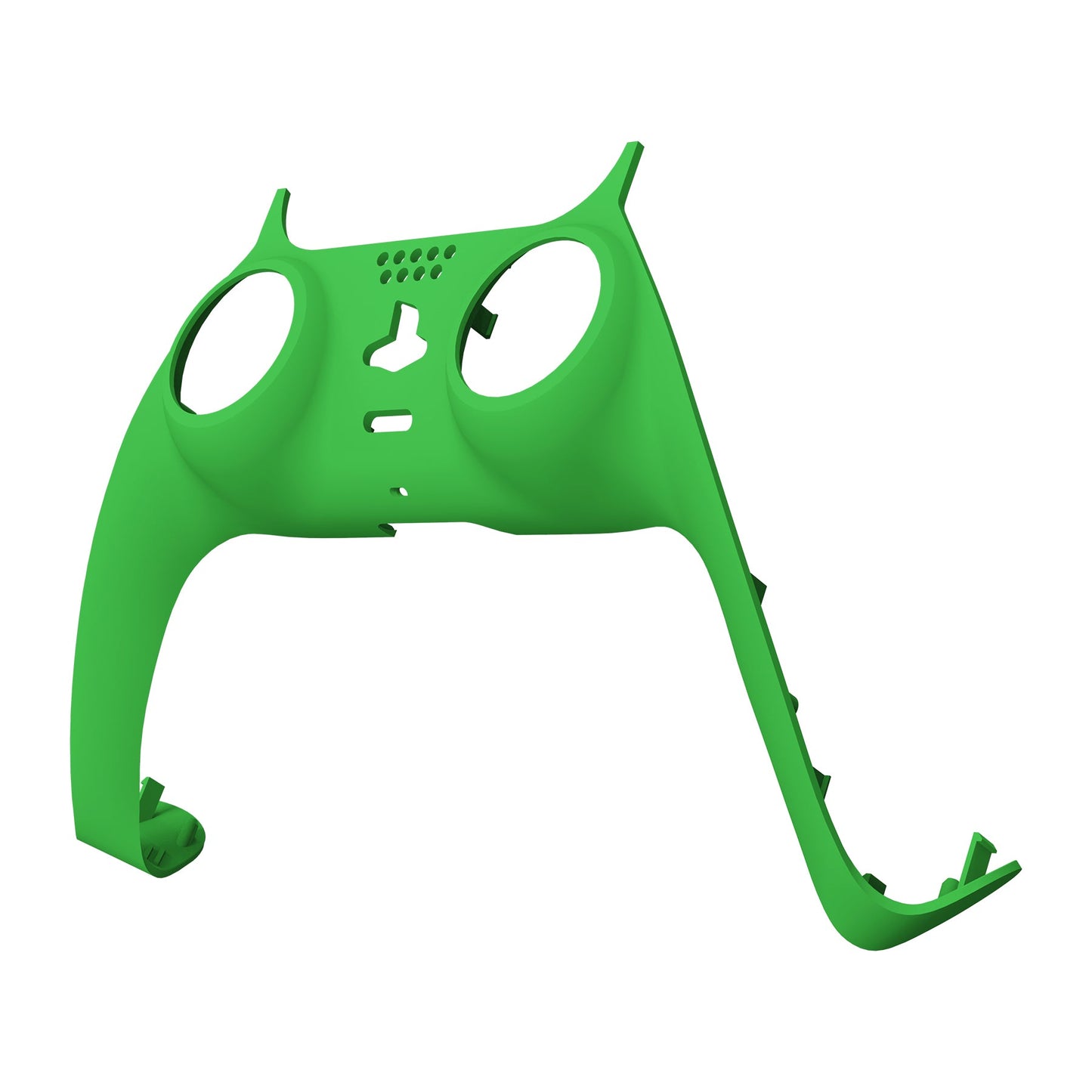 eXtremeRate Retail Green Decorative Trim Shell Compatible with ps5 Controller, DIY Replacement Clip Shell, Custom Plates Cover Compatible with ps5 Controller with Accent Rings - GPFP3006