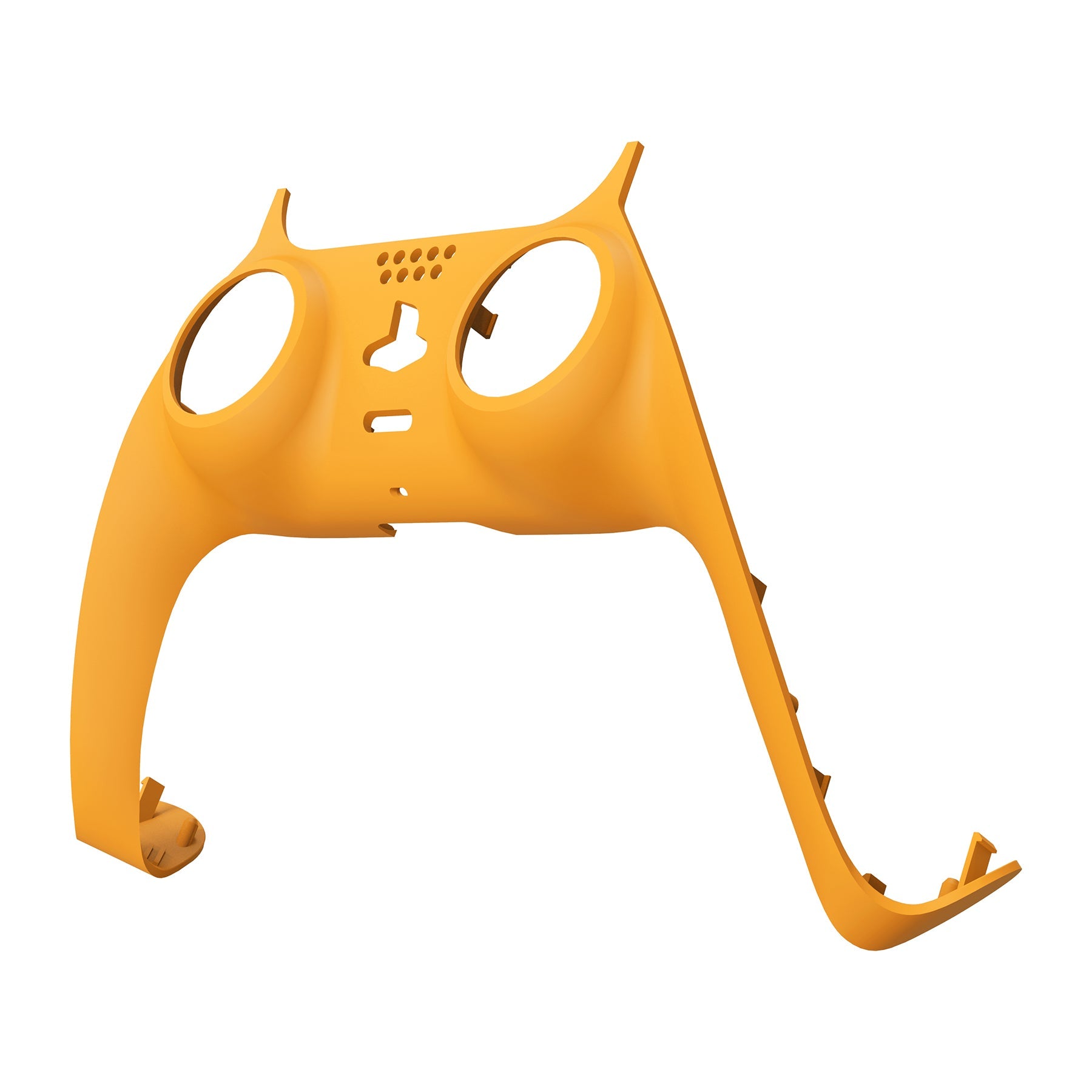 eXtremeRate Retail Caution Yellow Decorative Trim Shell Compatible with ps5 Controller, DIY Replacement Clip Shell, Custom Plates Cover Compatible with ps5 Controller with Accent Rings - GPFP3009