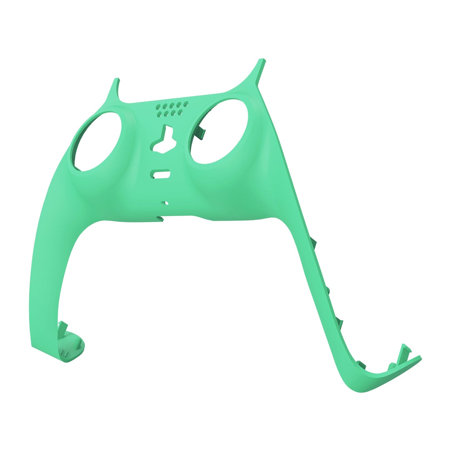 eXtremeRate Retail Mint Green Decorative Trim Shell Compatible with ps5 Controller, DIY Replacement Clip Shell, Custom Plates Cover Compatible with ps5 Controller with Accent Rings - GPFP3011