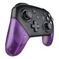 eXtremeRate Retail Clear Atomic Purple Replacement Handle Grips for Nintendo Switch Pro Controller, DIY Hand Grip Shell for Nintendo Switch Pro - Controller NOT Included - GRM505