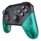 eXtremeRate Retail Emerald Green Replacement Handle Grips for Nintendo Switch Pro Controller, DIY Hand Grip Shell for Nintendo Switch Pro - Controller NOT Included - GRM508