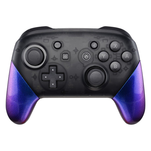 eXtremeRate Retail Chameleon Replacement Handle Grips for Nintendo Switch Pro Controller, Purple Blue DIY Hand Grip Shell for Nintendo Switch Pro - Controller NOT Included - GRP301