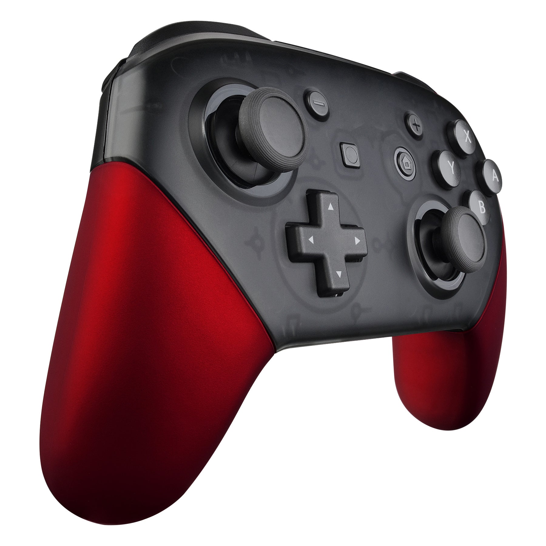 eXtremeRate Retail Red Replacement Handle Grips for Nintendo Switch Pro Controller, Soft Touch DIY Hand Grip Shell for Nintendo Switch Pro - Controller NOT Included - GRP302
