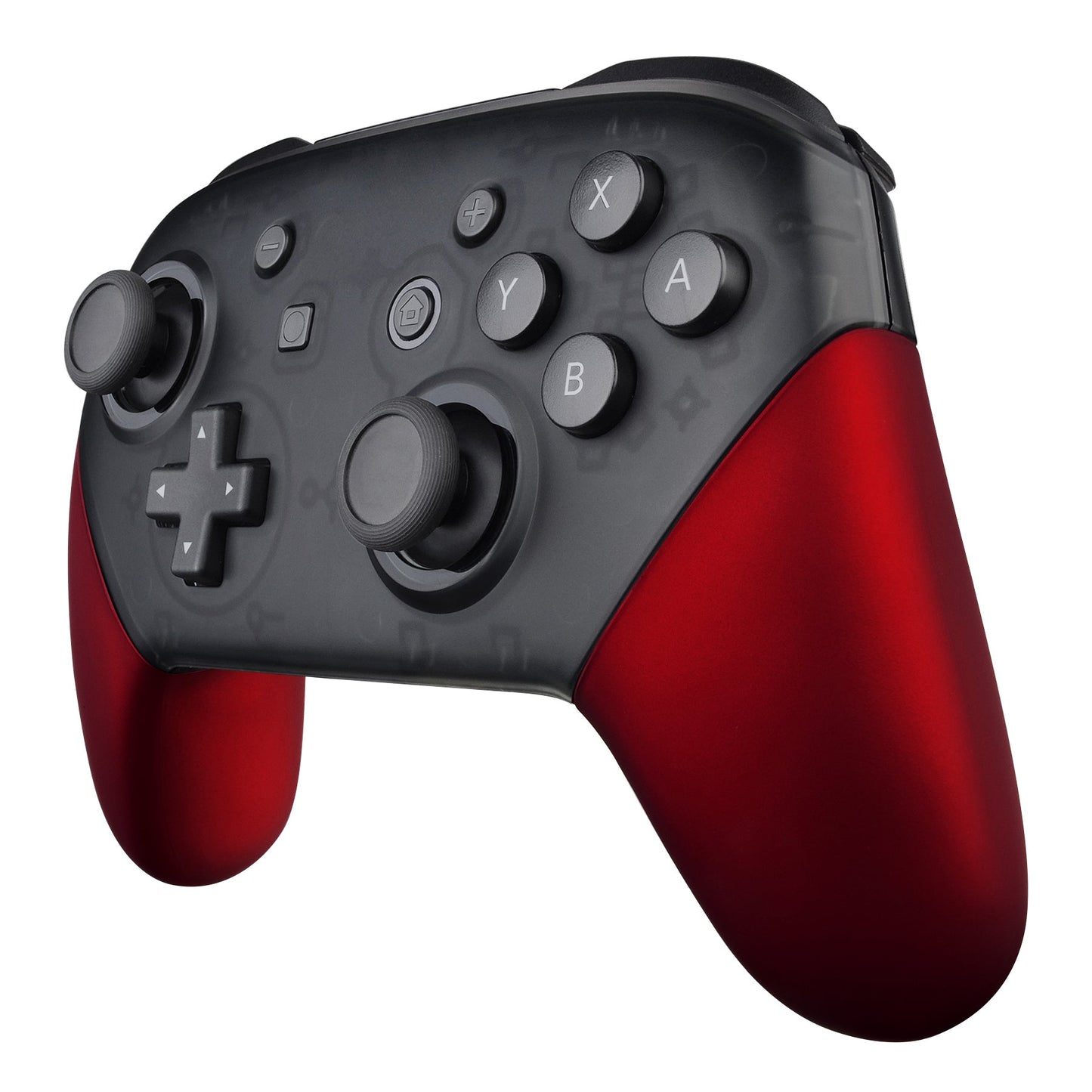 eXtremeRate Retail Red Replacement Handle Grips for Nintendo Switch Pro Controller, Soft Touch DIY Hand Grip Shell for Nintendo Switch Pro - Controller NOT Included - GRP302