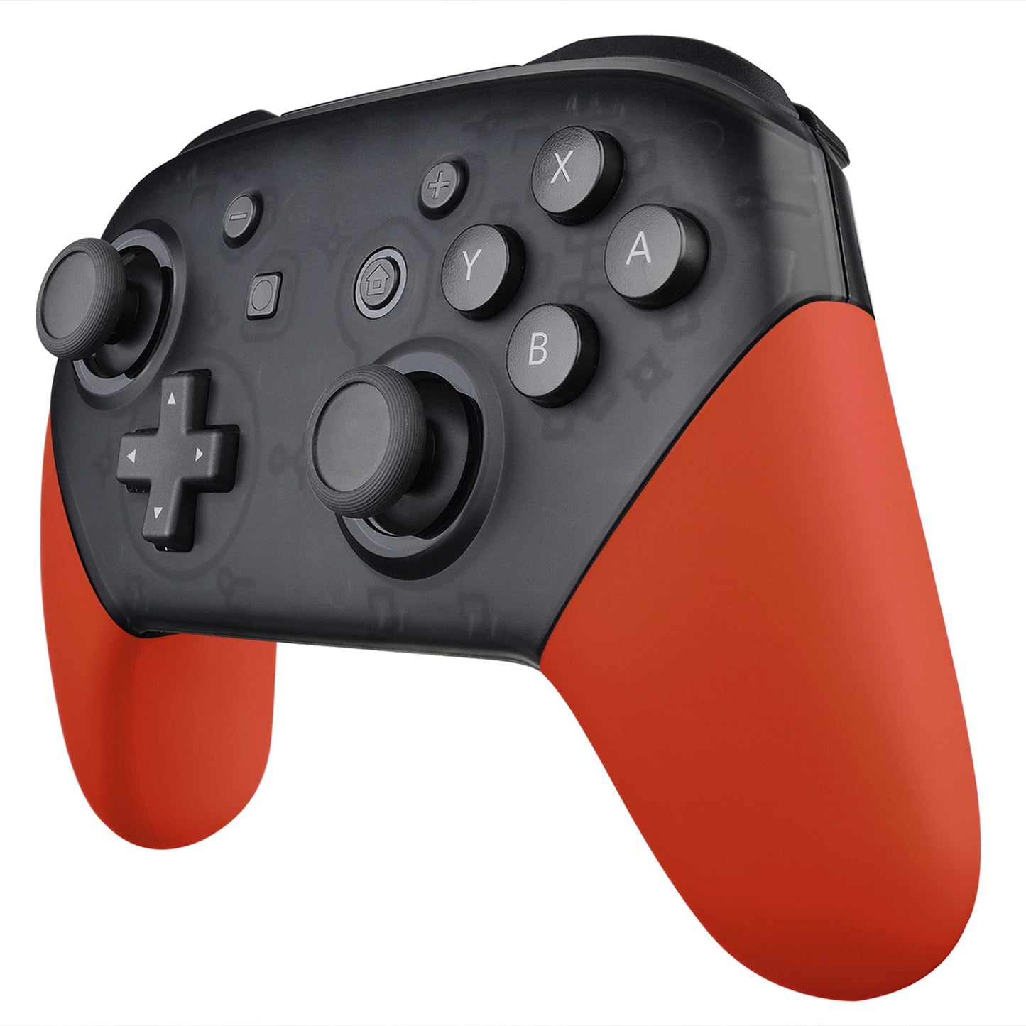 eXtremeRate Retail Orange Replacement Handle Grips for Nintendo Switch Pro Controller, Soft Touch DIY Hand Grip Shell for Nintendo Switch Pro - Controller NOT Included - GRP303