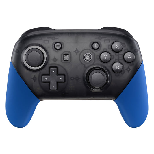 eXtremeRate Retail Blue Replacement Handle Grips for Nintendo Switch Pro Controller, Soft Touch DIY Hand Grip Shell for Nintendo Switch Pro - Controller NOT Included - GRP304