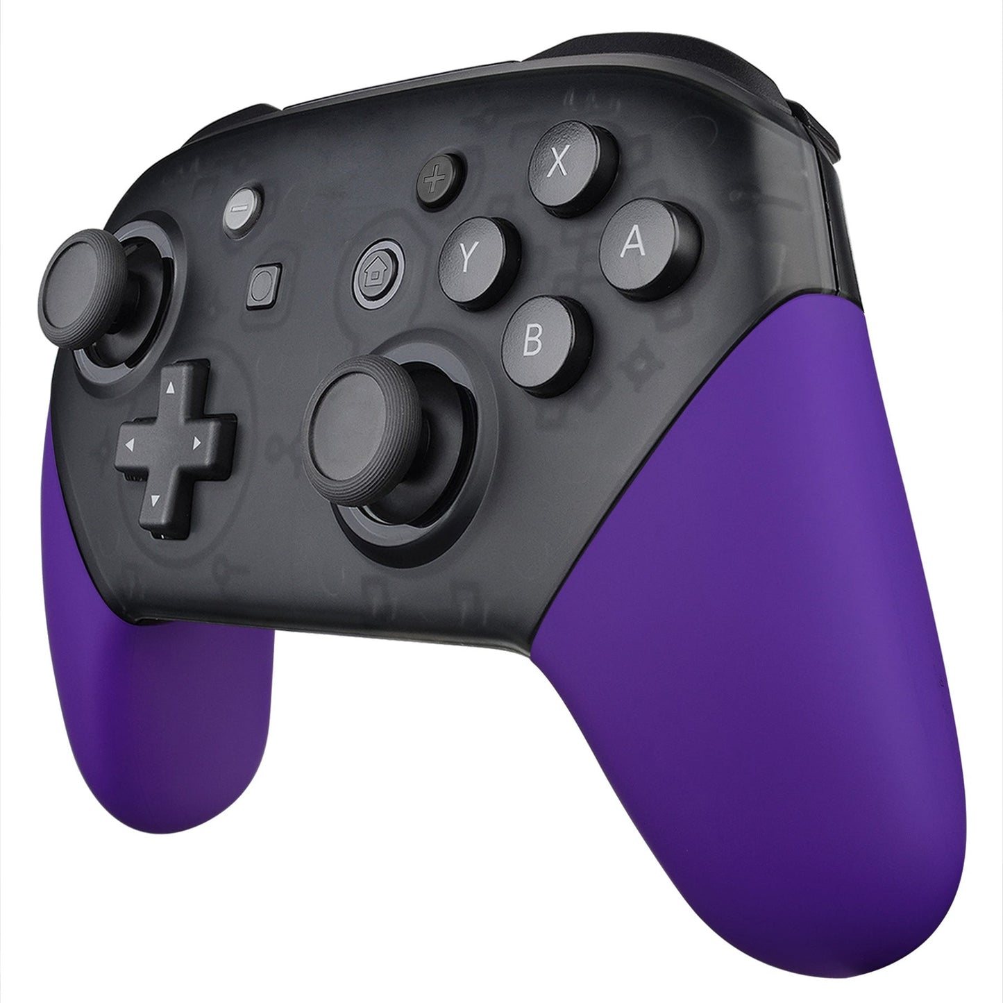 eXtremeRate Retail Purple Replacement Handle Grips for Nintendo Switch Pro Controller, Soft Touch DIY Hand Grip Shell for Nintendo Switch Pro - Controller NOT Included - GRP305