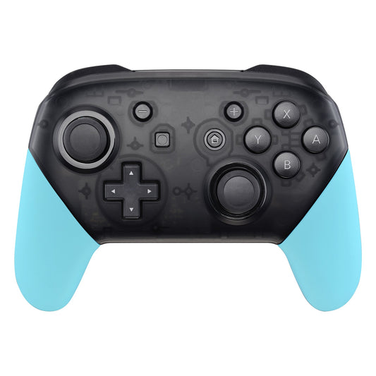 eXtremeRate Retail Heaven Blue Replacement Handle Grips for Nintendo Switch Pro Controller, Soft Touch DIY Hand Grip Shell for Nintendo Switch Pro - Controller NOT Included - GRP308
