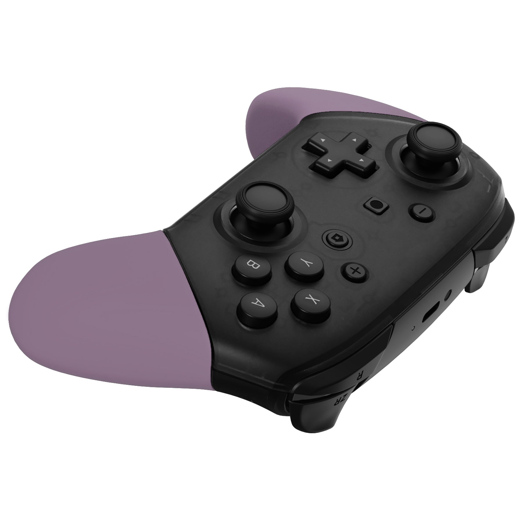 eXtremeRate Retail Dark Grayish Violet Replacement Handle Grips for NS Switch Pro Controller, Soft Touch DIY Hand Grip Shell for NS Switch Pro Controller - Controller NOT Included - GRP328