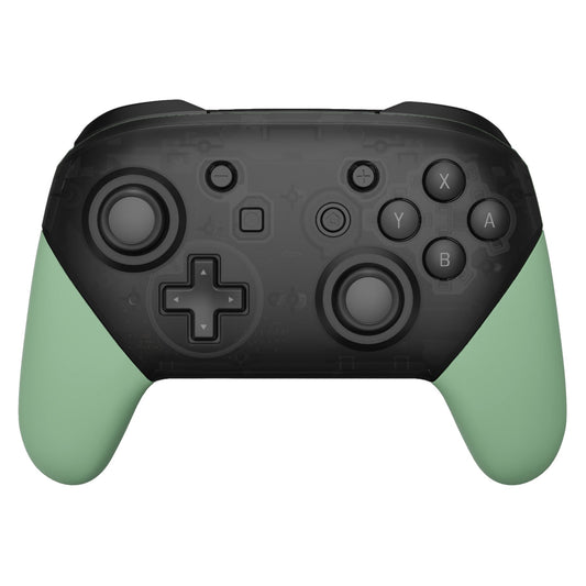 eXtremeRate Retail Matcha Green Replacement Handle Grips for NS Switch Pro Controller, Soft Touch DIY Hand Grip Shell for NS Switch Pro Controller - Controller NOT Included - GRP339
